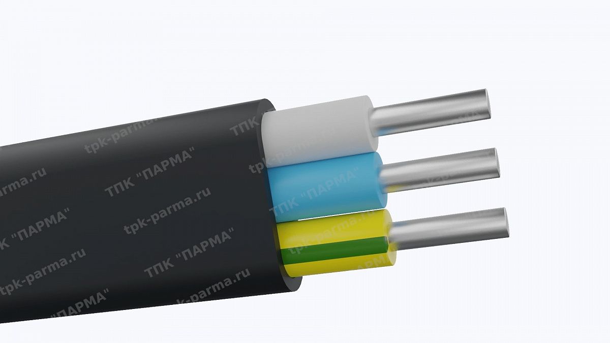 Фотография провода Кабель АВВГ-Пнг(A) 3х2,5 - 1кВ